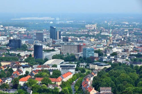 Praktikum in Dortmund - Blick auf die Stadt